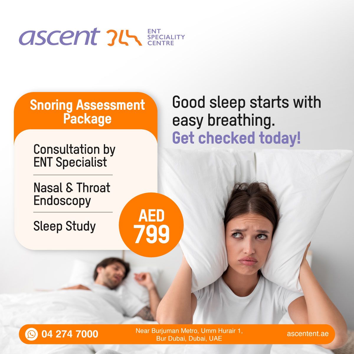 snoring treatment package at Ascent AE